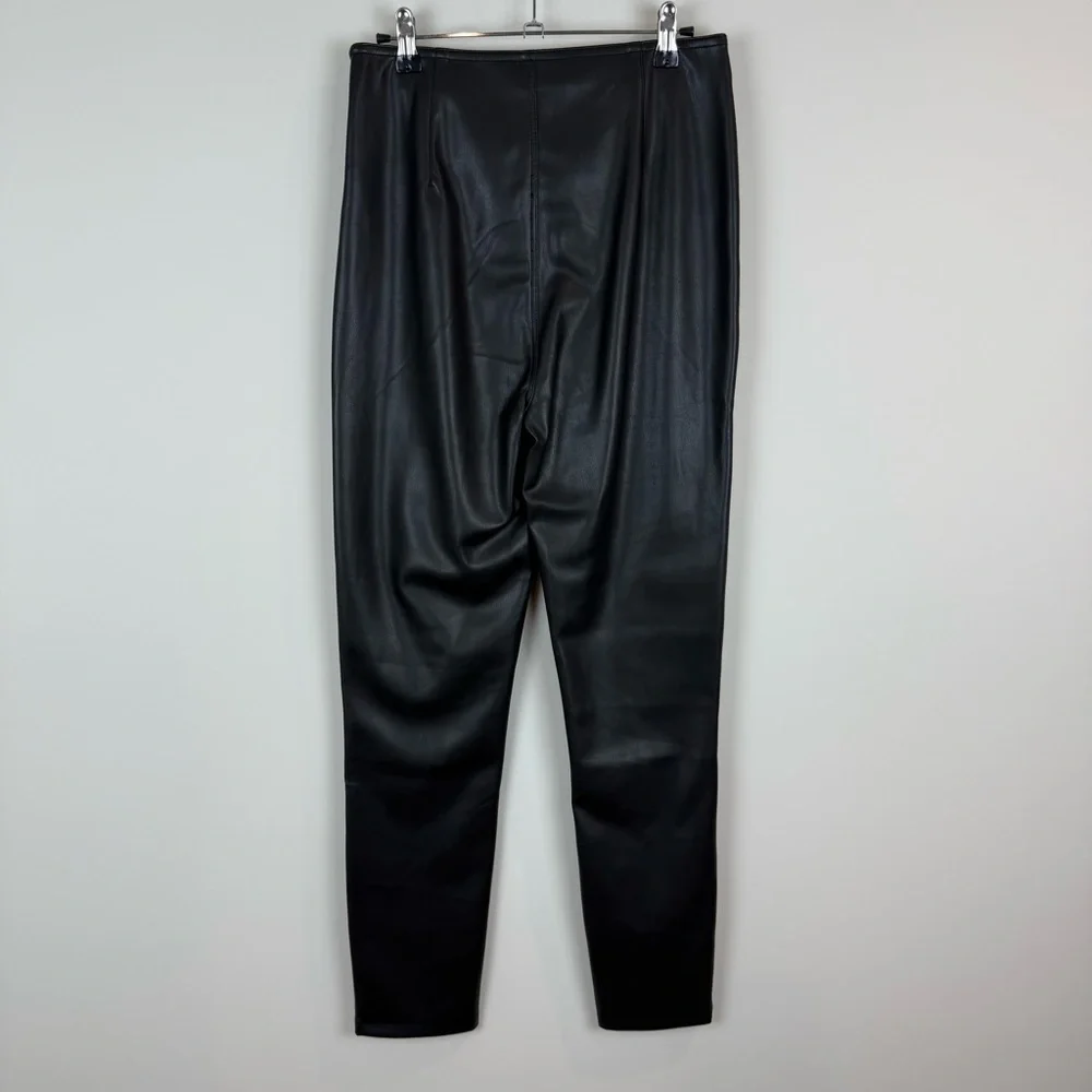 NWT Free People Spitfire Faux Leather Black Pants Sz 29